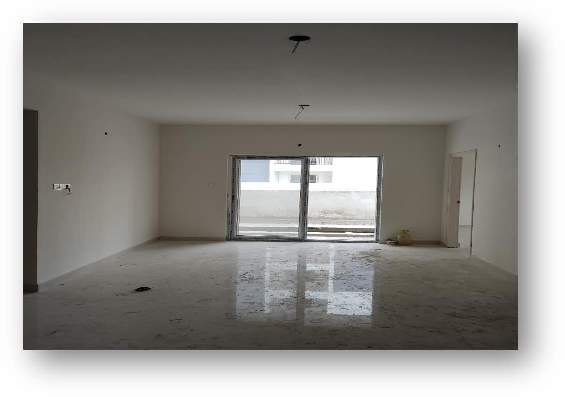 Empty residential apartment before interior design by Olangana Design in Bangalore