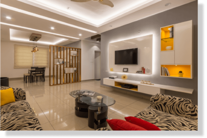 Best contemporary interior design tv unit Bangalore