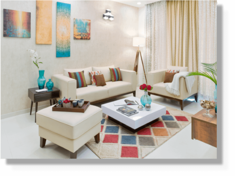 luxury living room interiors Bangalore
